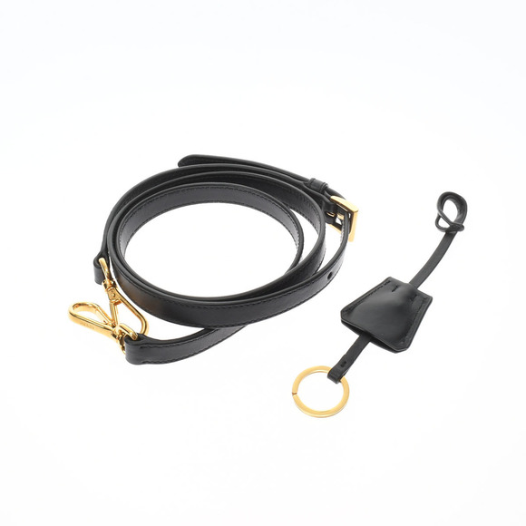 Prada Handbag Gold Metal Fittings Saffiano Black - Picture 10 of 10